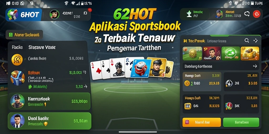 Screenshot gameplay dari 62HOT yang menampilkan fungsi sportsbook.