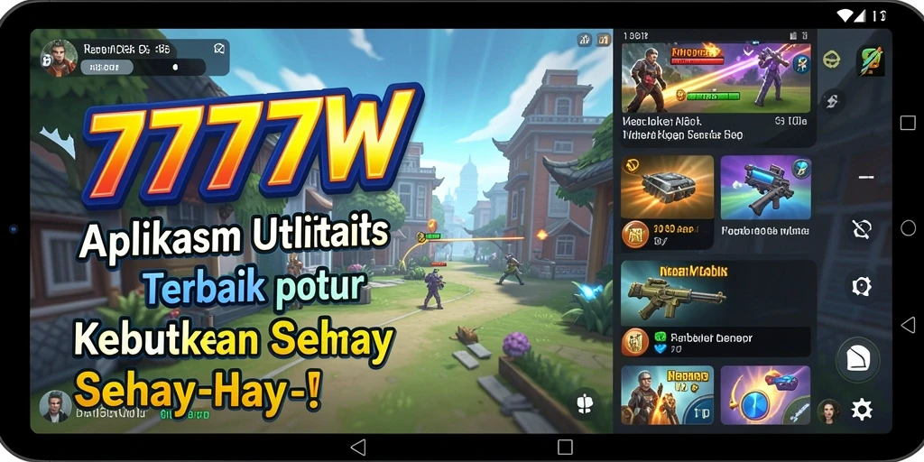 Tampilan utama dari aplikasi Utility 7777W yang praktis dan efisien.