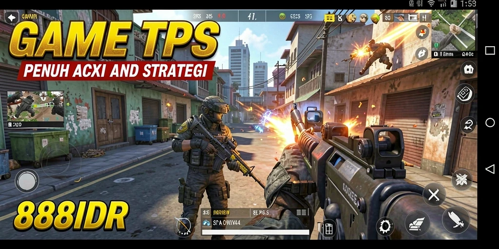 Tampilan gameplay seru dan intens di 888IDR.