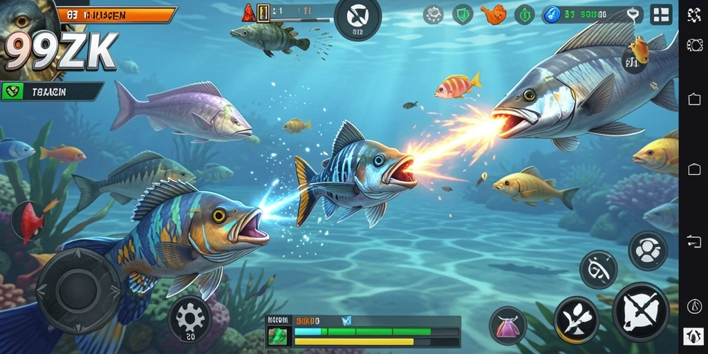 Screenshot gameplay Tembak Ikan seru di 99ZK.