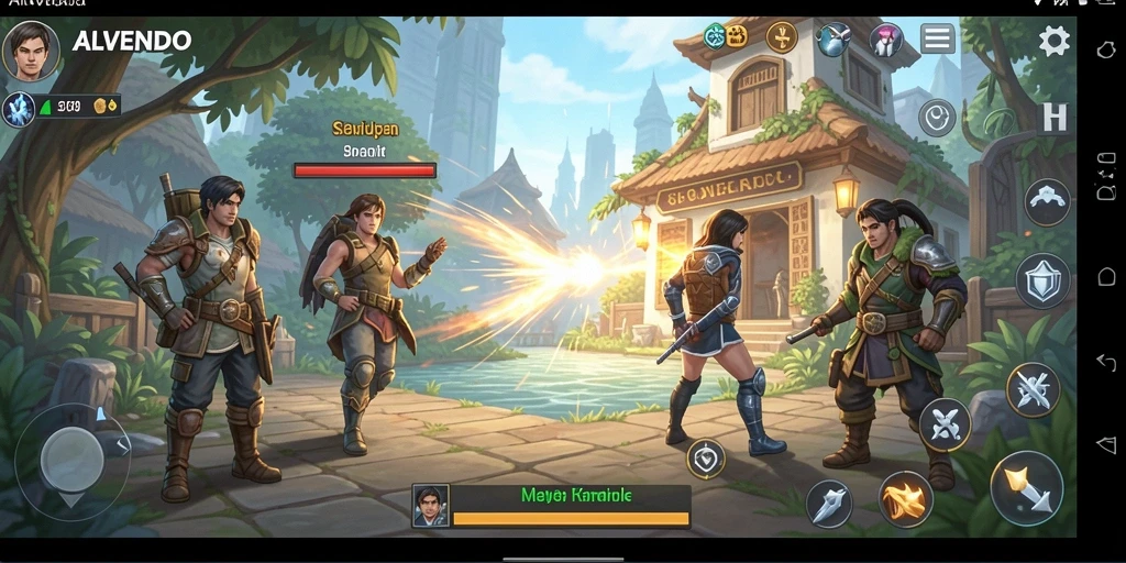 Tangkapan layar ALVENDO menampilkan aktivitas gameplay yang mendebarkan.