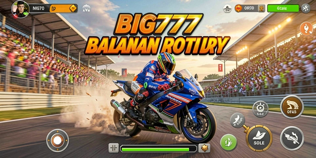 Gameplay BIG777 menampilkan balapan seru dengan grafis menakjubkan.