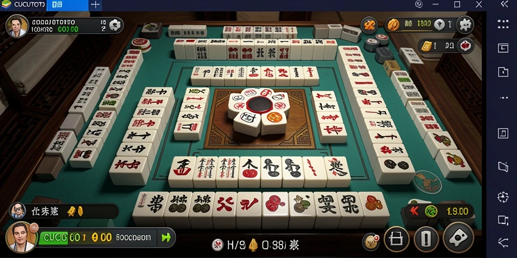 Tampilan gameplay CUCUTOTO yang menampilkan keseruan bermain Mahjong.