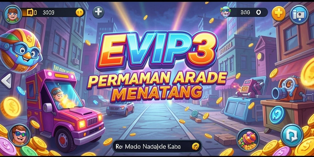 Screenshot gameplay menampilkan aksi seru dalam permainan arcade.