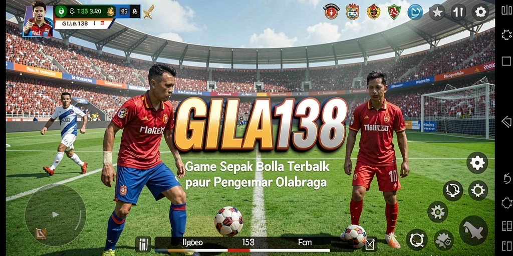 Gameplay GILA138 yang menarik dengan aksi sepak bola seru.