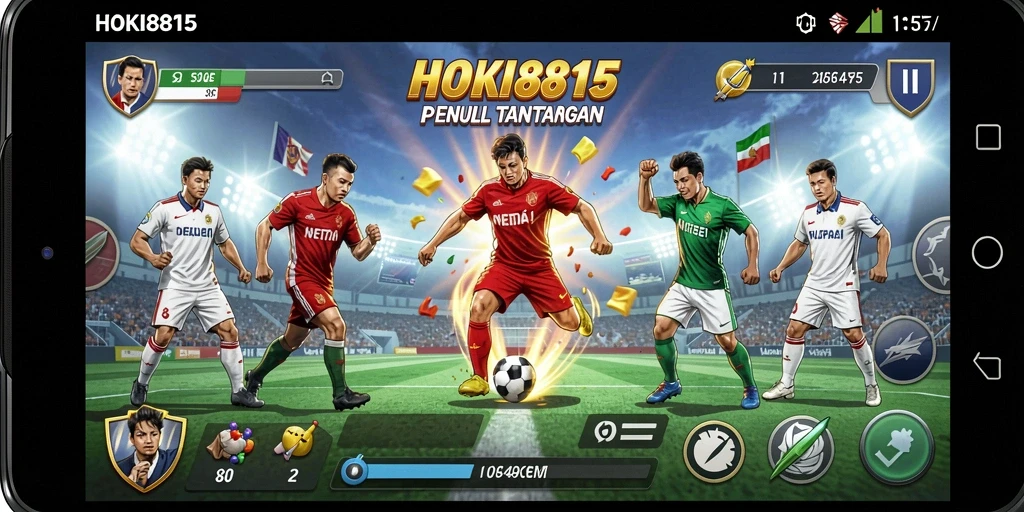 Tampilan gameplay menarik dari HOKI8815 yang penuh aksi olahraga.