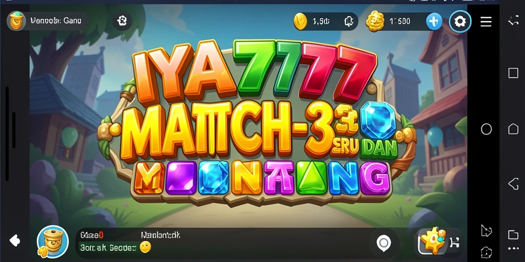 Tampilan gameplay IYA777 yang seru dan menantang di genre Match-3.