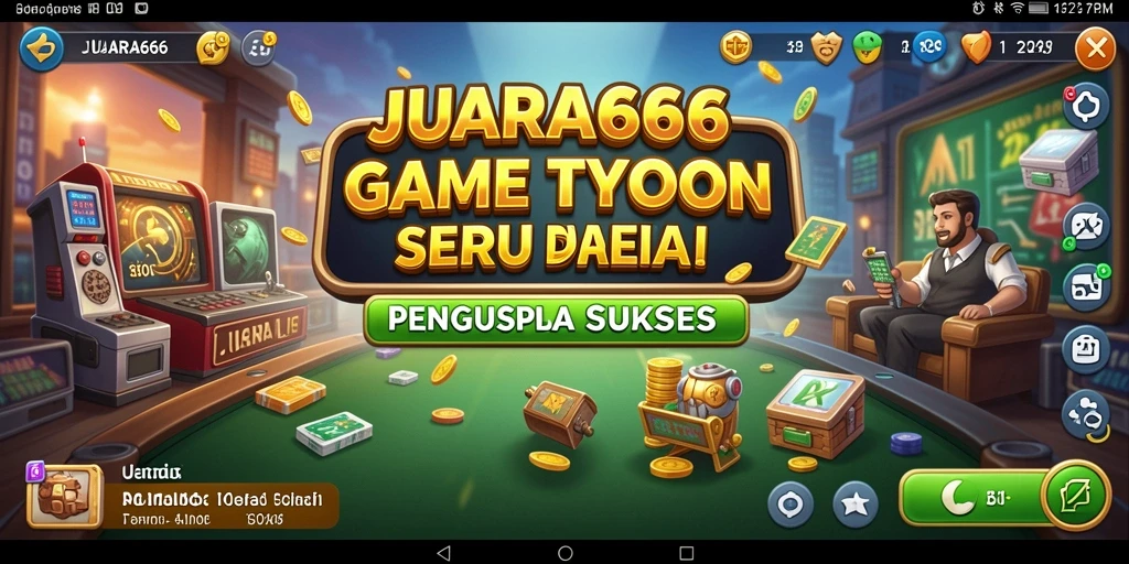 Tampilan gameplay menarik JUARA666 dengan berbagai bisnis yang dikelola.