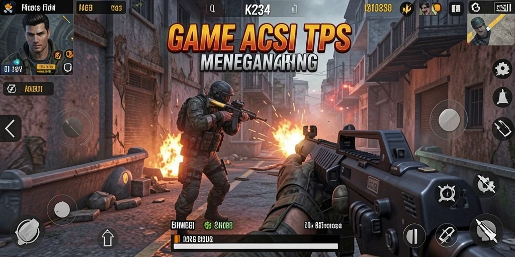Gameplay K234 yang intens dan mendebarkan saat bertempur di medan perang.