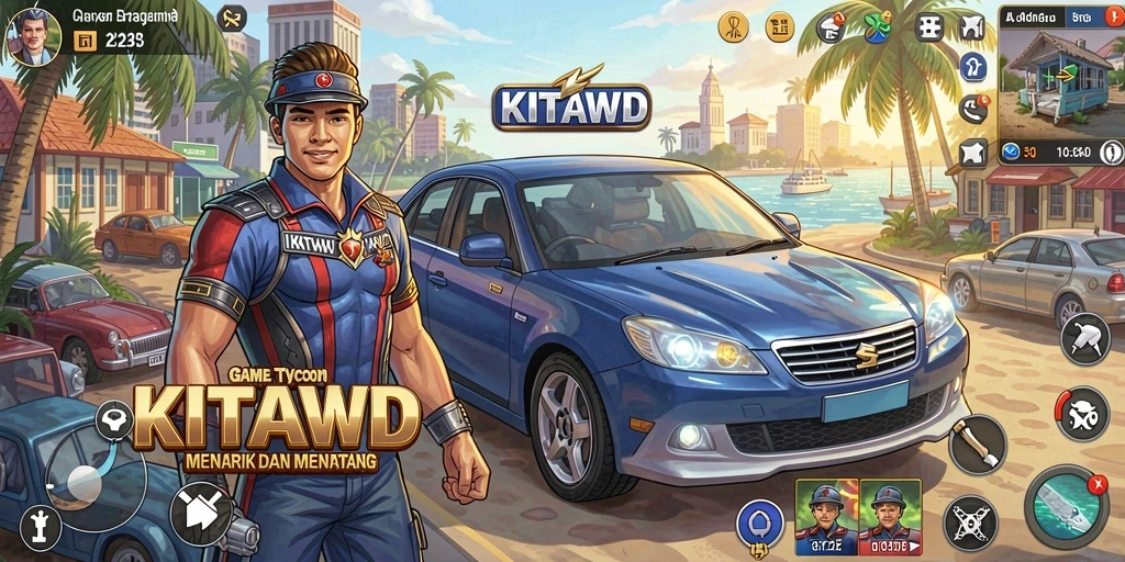 Tangkapan layar menampilkan gameplay seru di KITAWD.