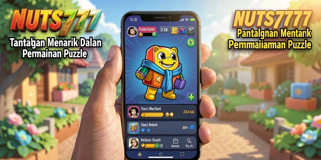 Screenshot gameplay NUTS777 menampilkan tantangan Puzzle yang seru.