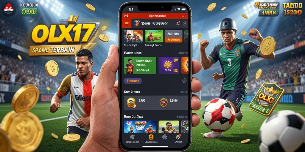 Tampilan dinamis dan menarik dari aplikasi Sportsbook OLX17.