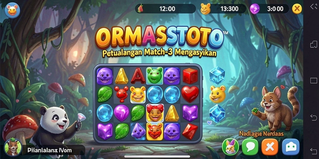 Tampilan menarik dari gameplay <strong>ORMASSTOTO</strong> yang penuh warna dan tantangan.