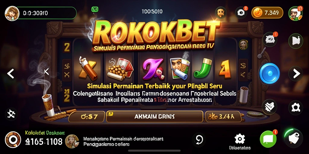 Screenshot gameplay ROKOKBET yang menampilkan interaksi seru di dunia simulasi.