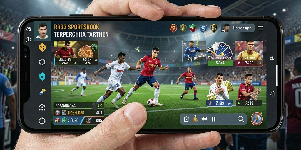 Tampilan antarmuka gameplay RR33 yang dinamis dan menarik.