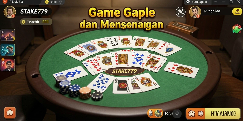 Screenshot gameplay Gaple yang menarik dan menyenangkan di STAKE779.