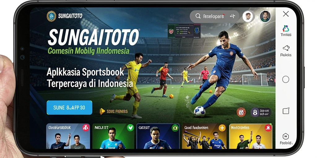 Tampilan menarik dari gameplay SUNGAITOTO di aplikasi Sportsbook.