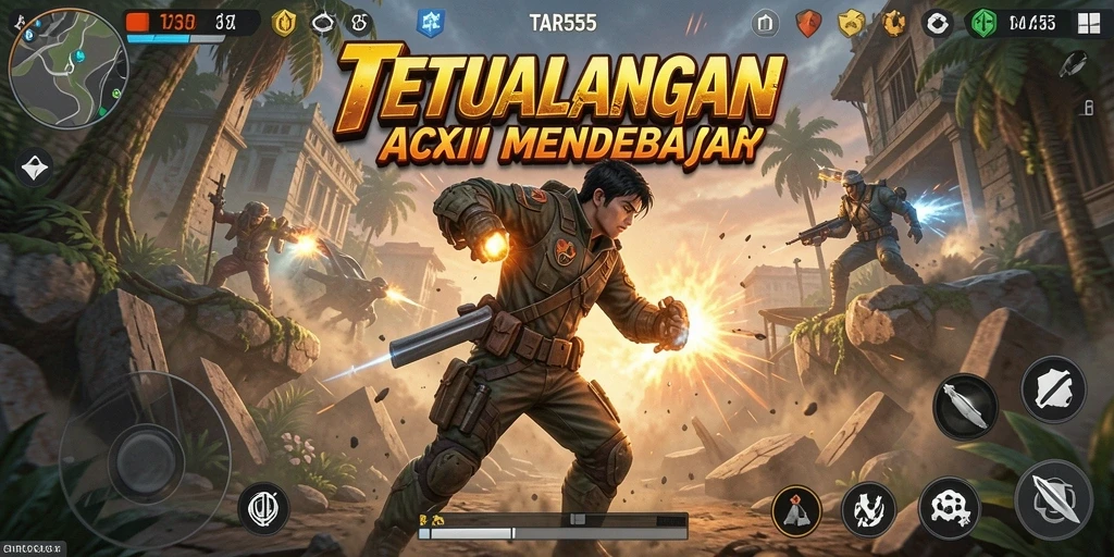Tangkapan layar TAR555 menunjukkan aksi pertarungan yang intens dan mendebarkan.