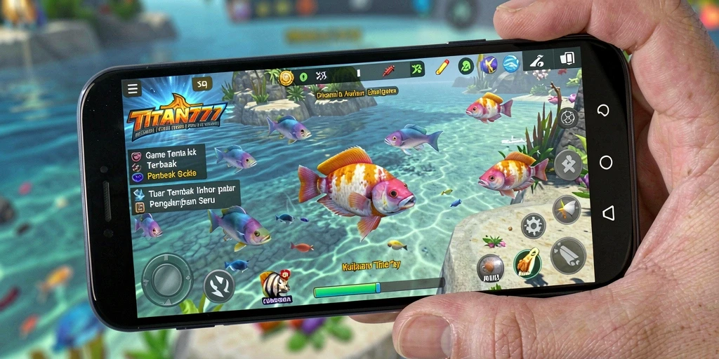 Gameplay seru Tembak Ikan di TITAN777 dengan grafis yang menarik.