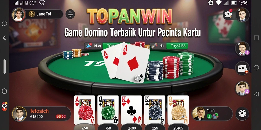 Screenshot gameplay TOPANWIN yang menunjukkan keseruan permainan Domino.