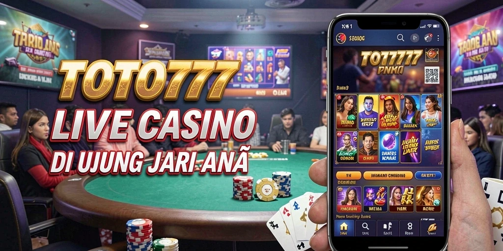 Tampilan gameplay Live Casino yang menarik dan interaktif dari TOTO777.