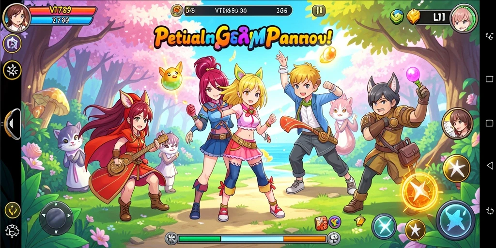 Gameplay menakjubkan dari VT789 dengan karakter anime favorit.