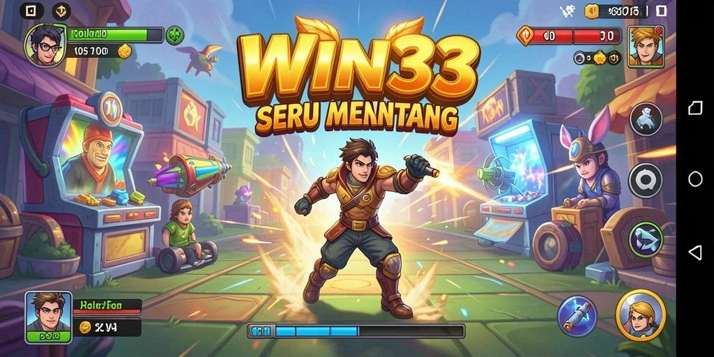 Tampilan gameplay menarik dari WIN33 dengan aksi arcade yang mendebarkan.