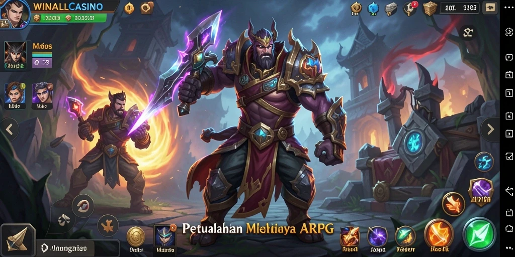 Tangkapan layar gameplay <strong>WINALLCASINO</strong> yang menampilkan aksi pertarungan yang mendebarkan.