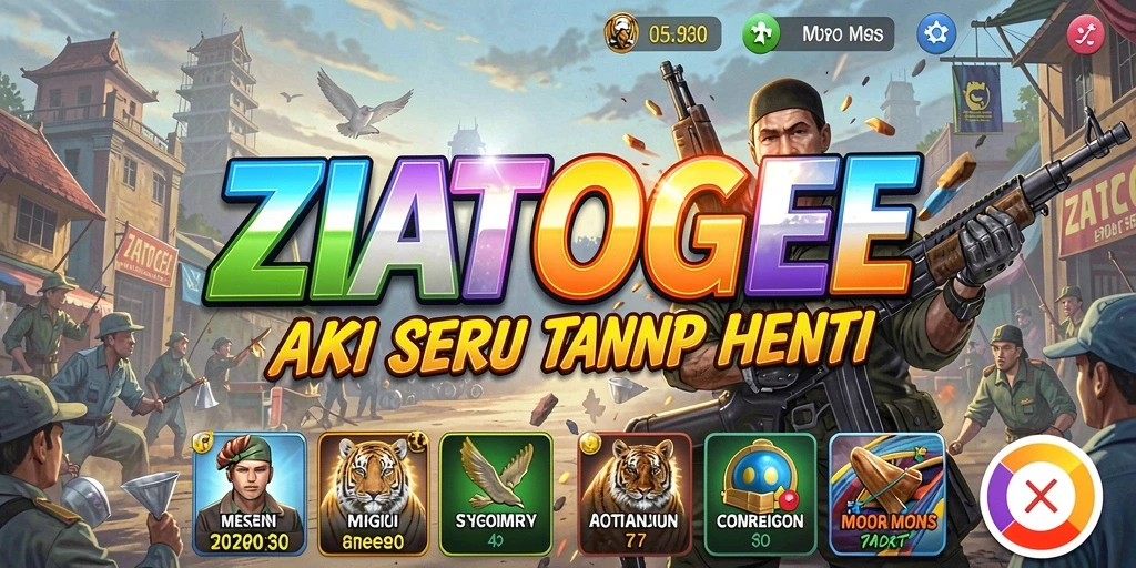 Tampilan penuh aksi di ZIATOGEL dengan grafis memukau.