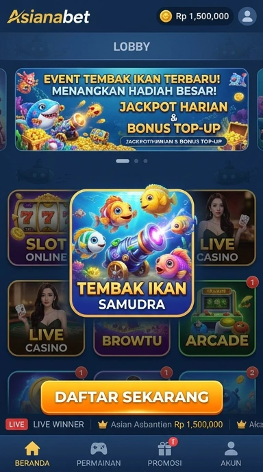Screenshot Pusat Unduh Asianabet dengan tampilan aplikasi.